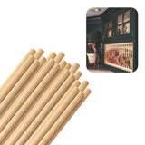 Hardwood Round Dowels (1/2 x 36, Pack of 20) | Variety of Diameters & Wood Species | Unfinished Wooden Dowel Rods for Crafts & D