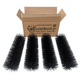 GutterBrush Downspout Guards 4 Pack (1.5 Ft. Each) 6 Ft. Total Length Protects 5 Inch Standard Gutters Prevent Downspout C