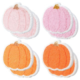 Whaline 8 Pack Fall Kitchen Sponges 4 Colors Pumpkin Dish Washing Sponge Non Scratch Scrubber for Autumn Thanksgiving Home Kitch