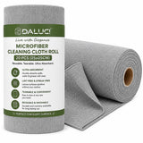 DALUCI Microfiber Cleaning Cloth 40 Pcs X 2 Rolls (25x25CM) | Reusable Tearable Kitchen Cleaning Clothes | Ultra Absorbent Lint