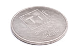 1 Troy Oz Titanium Round - .999 Pure Chemistry Element Design by Unique Metals