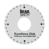 The Beadsmith Round Kumihimo Disk, 6 inch Diameter, 3/8 Dense Foam, Jewelry Tools for Braiding, Box of 10 disks