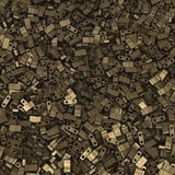 Miyuki Half Tila Beads - 2 Hole Rectangle Beads, 5x2.3x1.9 mm, 5 Grams Glass Beads Matte Bronze (HTL2006)