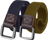 MenS Cotton Belt (ZrCb4040GdBl2Pc_Blue & Khaki)