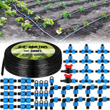 Tondiamo 500 ft 5/8 Inch Drip Tape Irrigation Tubing Kit 16 Mil 6 Spacing Hose Garden Landscape Irrigation System Automatic Equi
