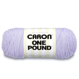 Caron One Pound Solids Yarn, 16oz, Gauge 4 Medium, 100% Acrylic Lilac For Crochet, Knitting & Crafting ( 1 Piece )