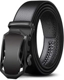 J B Enterprise MenS Genuine Leather Auto Lock Buckle Belt.