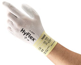 HyFlex 11-600 Multi-Purpose Light Duty Industrial Gloves w/Palm Coating for Metal Fabrication, Machinery, Automotive - Size 6, W