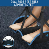 Everlasting Comfort Airplane Foot Hammock - Memory Foam Foot Rest for Plane Travel - Portable Airplane Foot Rest for Air Travel,