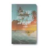 Compendium Softcover Journal - Find what brings you joy and go there. - A Write Now Journal with 128 Lined Pages, 5W x 8H