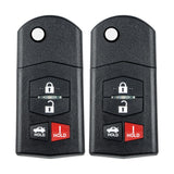 Vurkcy Key Fob Replacement for 2006-2015 Mazda MX-5 Miata/ 10-13 Mazda 3/ 09-13 Mazda 6 Car Keyless Entry Remote Control, BGBX1T