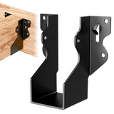 20 Pcs 2x4 Joist Hangers Black, Face Mount Joist Hangers 2x4 Deck, Rafter Brackets, Hurricane Ties Brackets for Shed/Barn/Coop/P