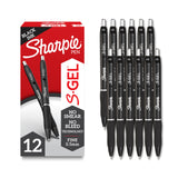 Sharpie SGel, Gel Pens, Drawing Pens, Gel Ink Pens For Journaling, Writing Pens, Coloring Pens, Fine Point Pens (0.5Mm), Black 