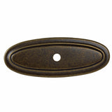 GlideRite Hardware 1034AB10 3 inch Long Thin Oblong Ring Cabinet Back Plate 10 Pack, Antique Brass Finish