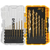 DEWALT Drill Bit Set, Titanium Nitride Coated, 14-Piece (DW1354)