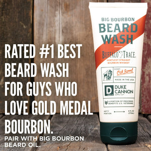 Duke Cannon Supply Co. Big Bourbon Beard Wash, 6 Fl Oz, Oak Barrel Scent - Made With Plant-Based Ingredients To Strengthen, Reju