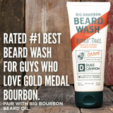 Duke Cannon Supply Co. Big Bourbon Beard Wash, 6 Fl Oz, Oak Barrel Scent - Made With Plant-Based Ingredients To Strengthen, Reju