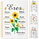 Resurhang 4 Pcs Spanish Christian Spiral Notebooks Regalos Cristianos En Espaol Bible Verse Notepads Religious Inspirational Jou