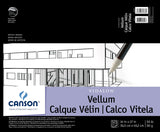 Canson Artist Series Vidalon Vellum Paper, Foldover Pad, 14x17 inches, 50 Sheets (55lb/90g) - Artist Paper for Adults and Studen