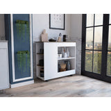 Nigella Kitchen Cart -Kitchen -White / Dark Brown