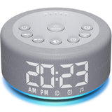 ?3 in 1? Sound Machine Alarm Clock Night Light White Noise Machine with 27 Sleeping Sounds for Baby Kids Adults 32 Level Volume 