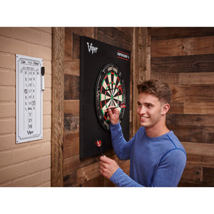 Viper Dry Erase Scoreboard, Cricket And 01 Dart Games, White, 15.375'' H X 7.875'' W