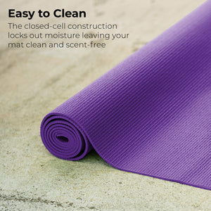 Hello Fit 10-Pack Yoga Mat, 68 x 24 Non Slip Exercise Mat, 4mm Thick Gym Mat for Fitness and Stretching, Bulk Non Toxic Yoga