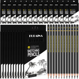 Humyoun 288 Pcs Drawing Sketching Pencil Set Professional (12b - 4h) Graphite Charcoal Gift Bulk for Artists Beginners, Pro Arti
