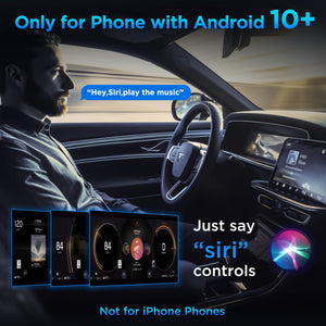 Android Auto Wireless Adapter for Factory Wired Android Auto - Instant Connection, Converts Wired to Wireless, Compatible with A