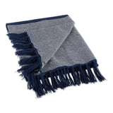 Navy Urban Cityscape Border Throw