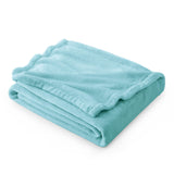 Bedsure GentleSoft Fleece Blankets Twin Size River Blue - 300GSM Lightweight Plush Fuzzy Cozy Soft Blanket for Bed, Sofa, Couch,