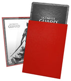 Ultimate Guard Katana Card Sleeves: 100 Standard Size TCG Sleeves, 66 x 91mm, Red Back, Tournament Quality, No PVC & Acid-Free, 