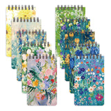 10 Pcs Small Spiral Notebooks, 5 x 3 Inch Pocket Notebook Lined Pages