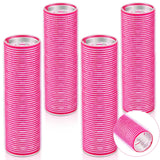 WILLBOND 4 Pcs Long Hair Rollers for Bangs Aluminum Core Curlers Thermal Self Grip Roller for Long and Medium Hair Women Hairsty