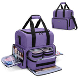 BAFASO 2 Layers Large Travel Makeup Bag with 3 Inner Removable Pouches, Hair Bag Cosmetic Bag Tattoo Carrying Case with Detachab