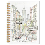LFBEK New York City Spiral Travelers Journal Notebook Gifts 5.5x8.3