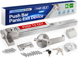 304 Stainless Steel Panic Bars for Emergency Exit Doors with Alarms - 26Commercial Door Push Bar Panic Exit Device with Exte