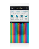 iCraft Deco Foil Toner Transfer Sheets 20 pk RAINBOW (6 in x 12 in sheets) use with laser toner designs for cardmaking and Deco 