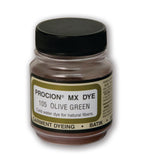 Jacquard Procion Mx Dye Undisputed King of Tie Dye Powder Olive Green 2/3 Oz Cold Water Fiber Reactive Dye Made in USA