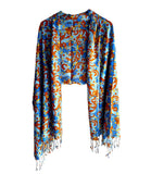India Scarves WomenS Viscose Summer Stoles Size 185 X 75 Cm (Blue)