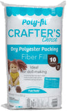 Fairfield PolyFil crafterAs choice Dry Polyester Packing Fiber Fill, 10 Ounce (Pack of 1), Blue