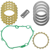 Caltric Clutch Friction w/Steel Plates Springs Gasket Kit Compatible with Honda CBR300R 2015-2020 / CB300F 2015-2018 / CBF300N A