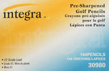 Integra Golf Pencil, 31/2Inch Pre Sharpened, 144/Box, Yellow (ITA30980)