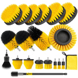 Holikme 20 Pack Drill Brush Set with Soft Detail Brush and Cleaning Cloth