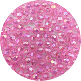 Jmassyang 800 Pieces 6mm Glossy Acrylic Faceted Beads AB Color Crystal Round Plastic Spacer Crafts Bead for DIY Necklaces Bracel