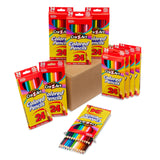 Cra-Z-Art Colored Pencils Bulk Pack, 10 Boxes of 24 ct Pre-Sharpened Pencils, Non-Toxic, Classroom School Art Supplies