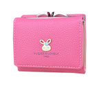 Lorna Women/GirlS Faux Leather Card Holder Mini Wallet (Pink)