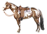Breyer Traditional Cimarron Western Pleasure Saddle (1:9 Scale), 6.5L x 7.875H H