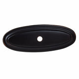 GlideRite Hardware 1034ORB10 3 inch Long Thin Oblong Ring Cabinet Back Plate 10 Pack, Oil Rubbed Bronze Finish