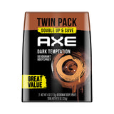 AXE Dual Action Body Spray Deodorant for Long Lasting Odor Protection Dark Temptation Body Spray Deodorant for Men Formulated Wi